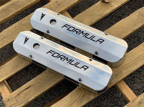 fabricated aluminum pontiac valve covers|pontiac 400 tall valve covers.